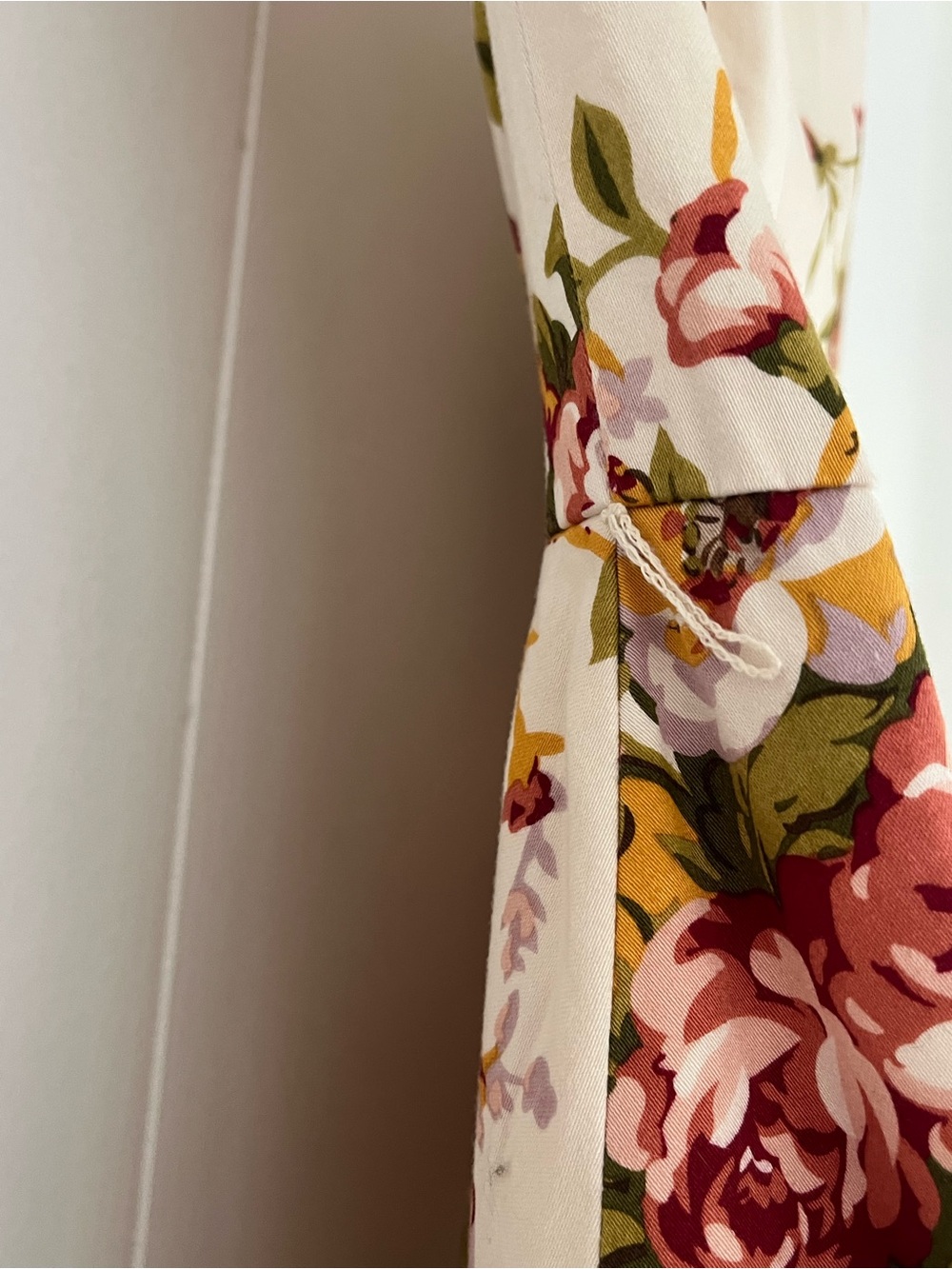 Moda International Floral Print Strapless Midi Fit Flare Dress Sz 8 CottageCore - Picture 6 of 16
